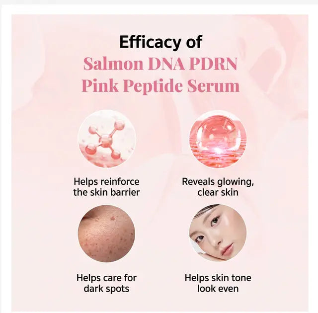 MEDICUBE PDRN Pink Peptide Serum, Korean Peptide Serum for Radiant Glass Skin