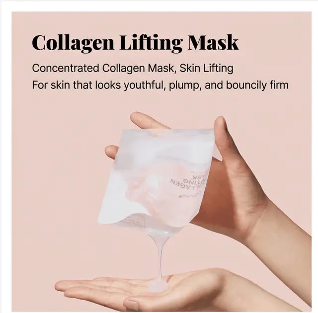 MEDICUBE Collagen Lifting Mask, Korean Collagen Sheet Mask for Firm, Radiant Skin