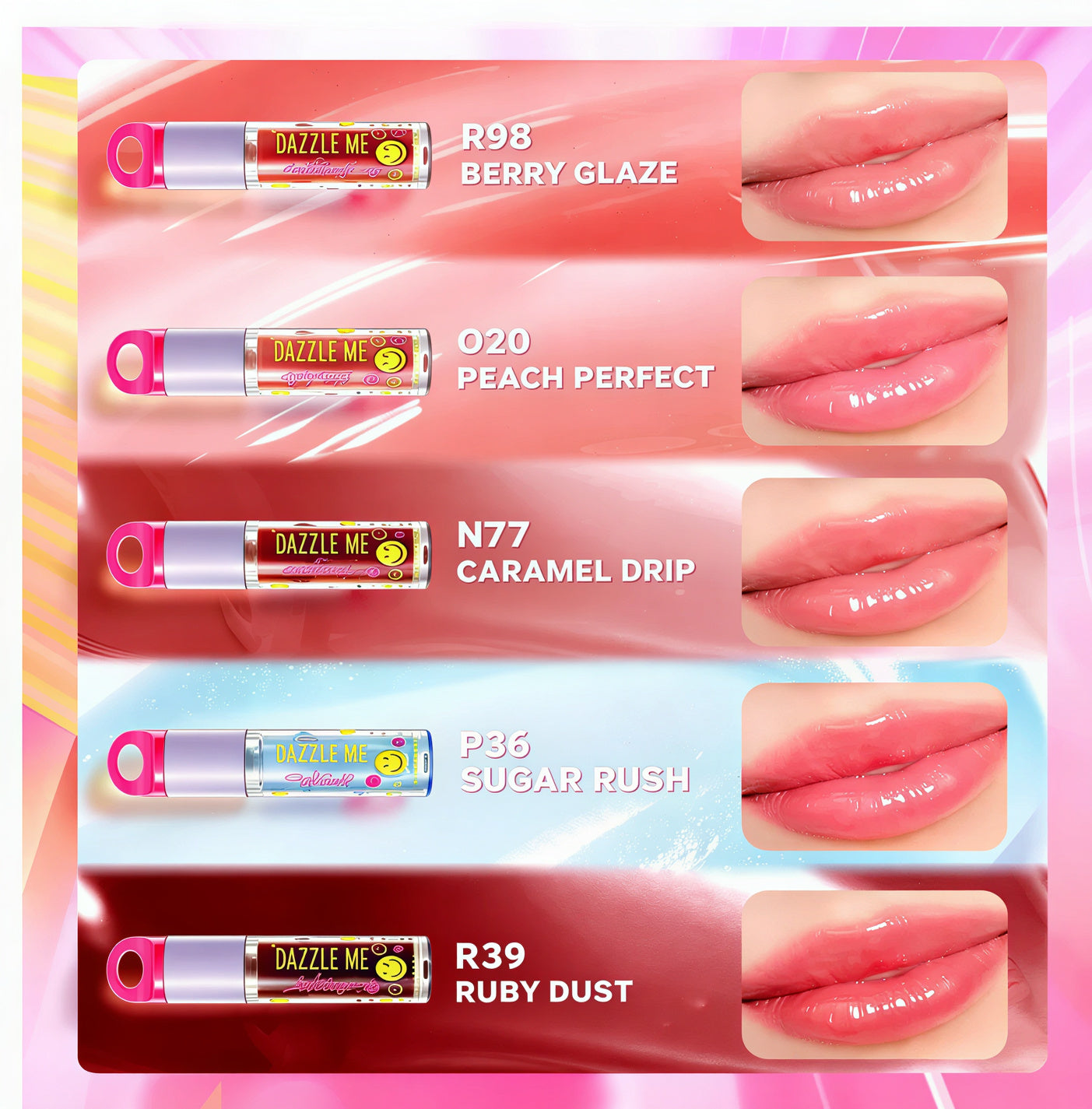 Long Lasting Hydrating Lip Gloss with Flavor and Shine Effect
