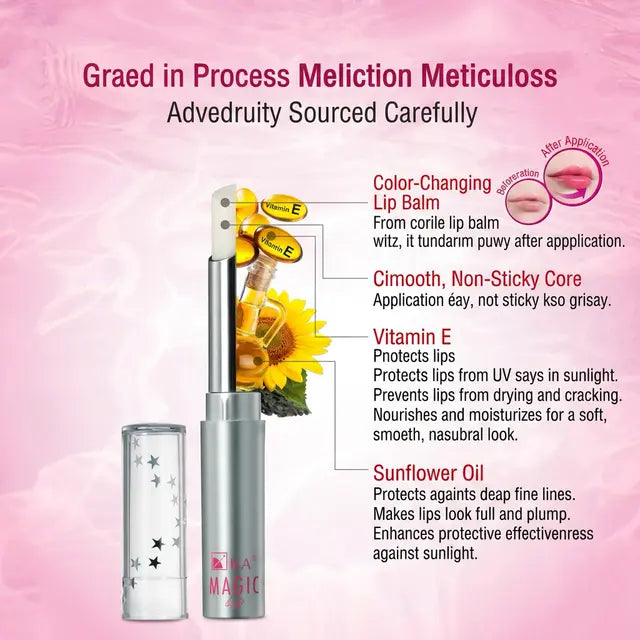 Color Changing Lip Balm Hydrating Natural Pink Glow