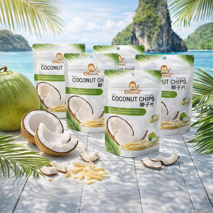 Exotic Thai Snack Gift Set Coconut Chips & Crispy Durian Bundle
