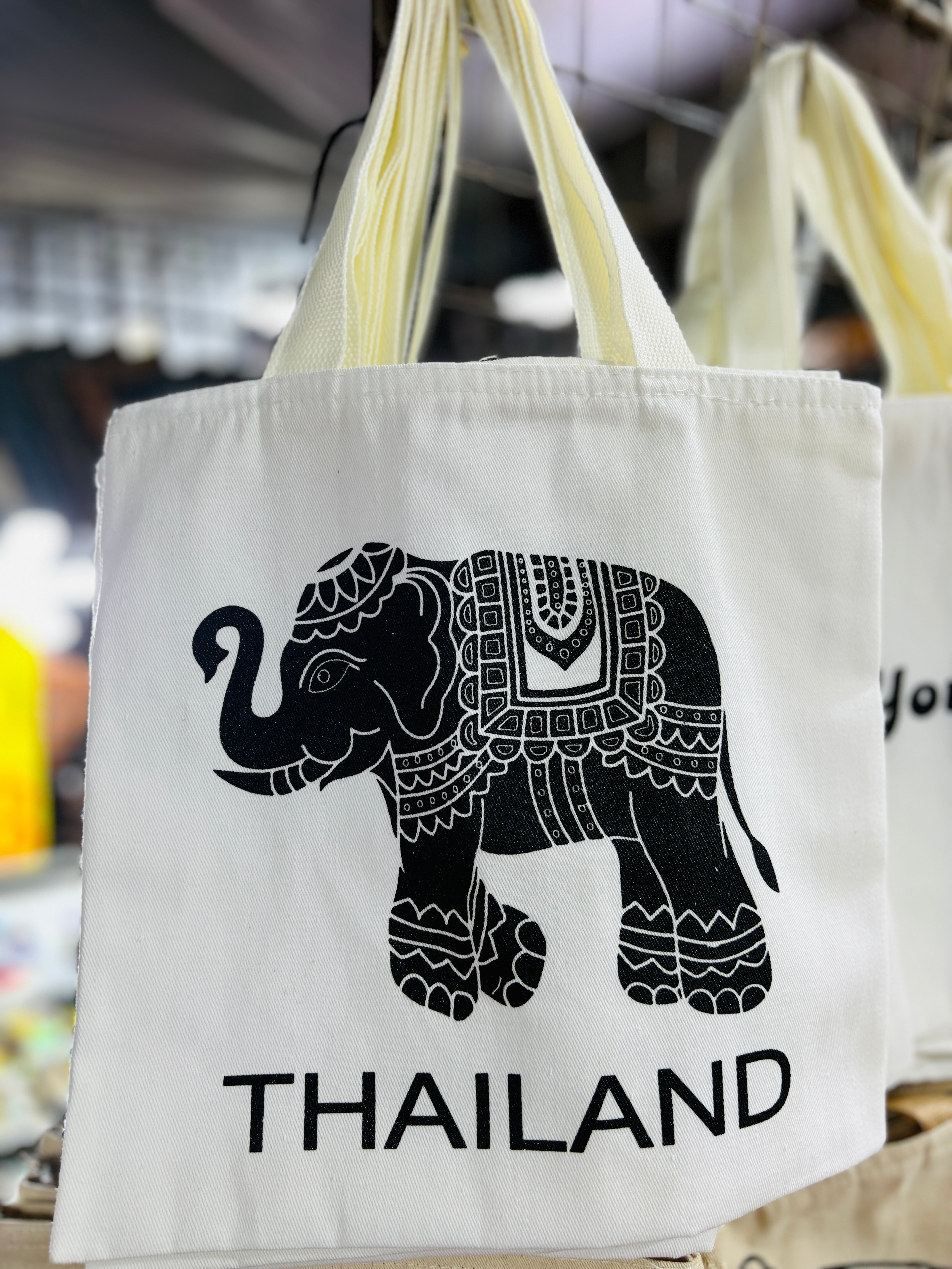 Authentic Thai Embroidered Shoulder Bags Handmade Elephant Design