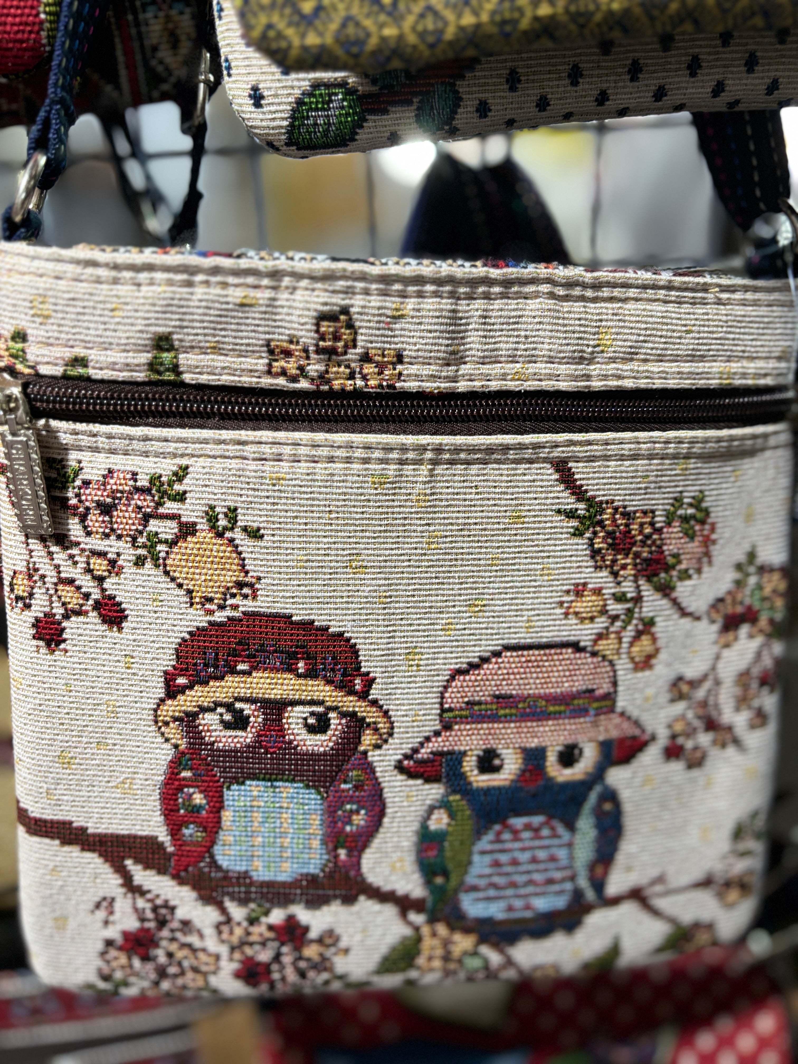 Authentic Thai Embroidered Shoulder Bags Handmade Elephant Design