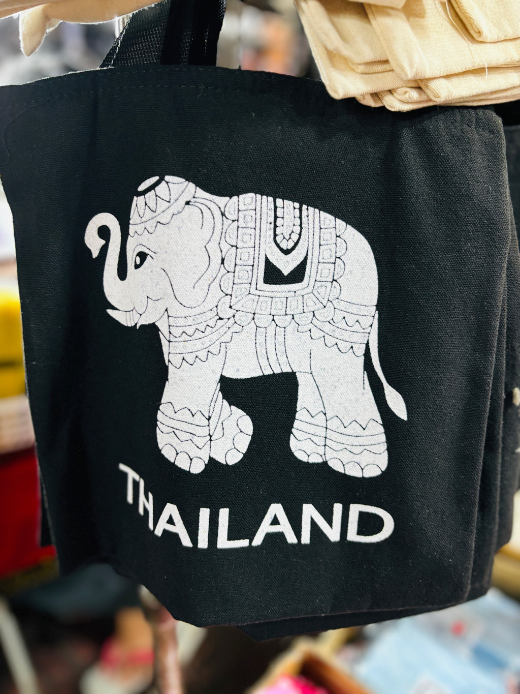 Authentic Thai Embroidered Shoulder Bags Handmade Elephant Design