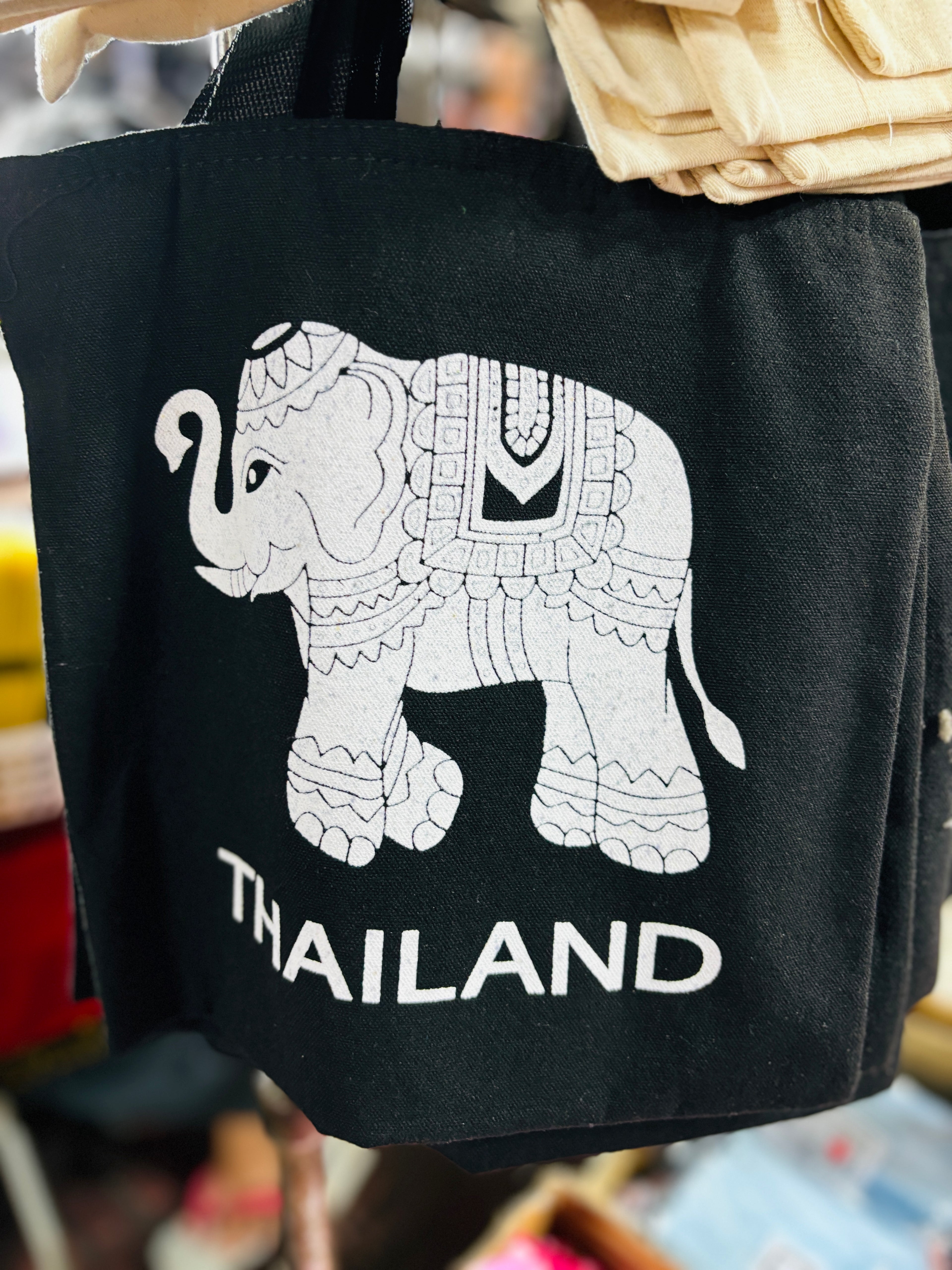 Authentic Thai Embroidered Shoulder Bags Handmade Elephant Design