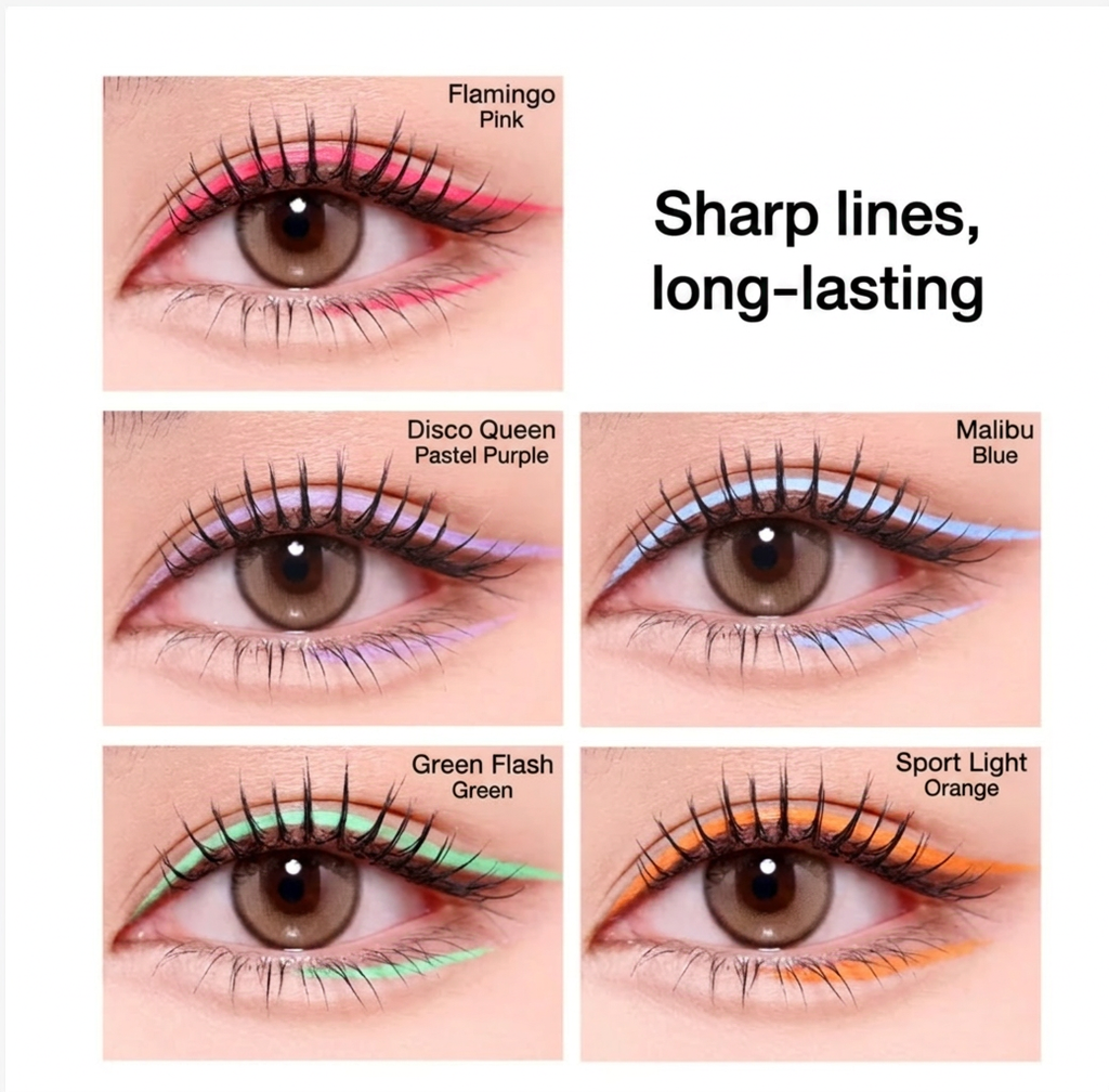 5 Color Waterproof Eyeliner Set Precision Liquid Eye Pens