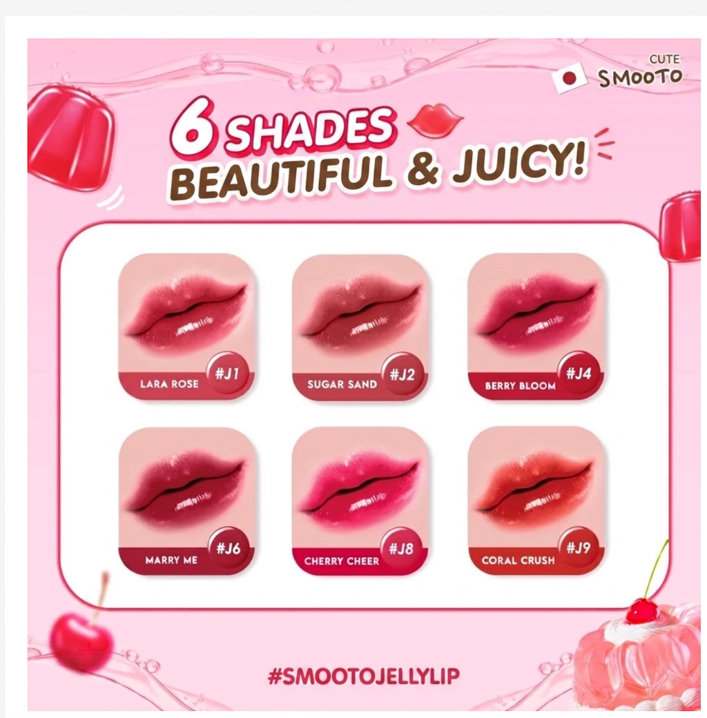 Fruity Lip Gloss Jelly Tube Hydrating Shine Lightweight Formula