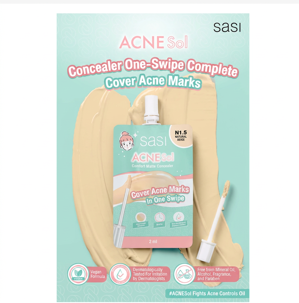 SASI Acne Sol Complete Acne Care Kit Oil Control Clear Skin Routine