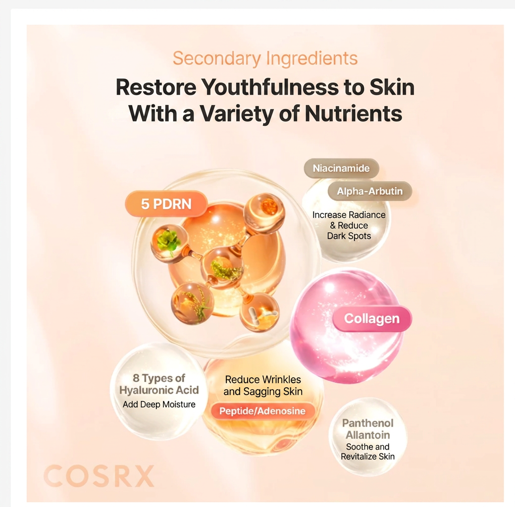 COSRX PDRN Collagen Serum Korean Skincare Anti Aging Glow Repair