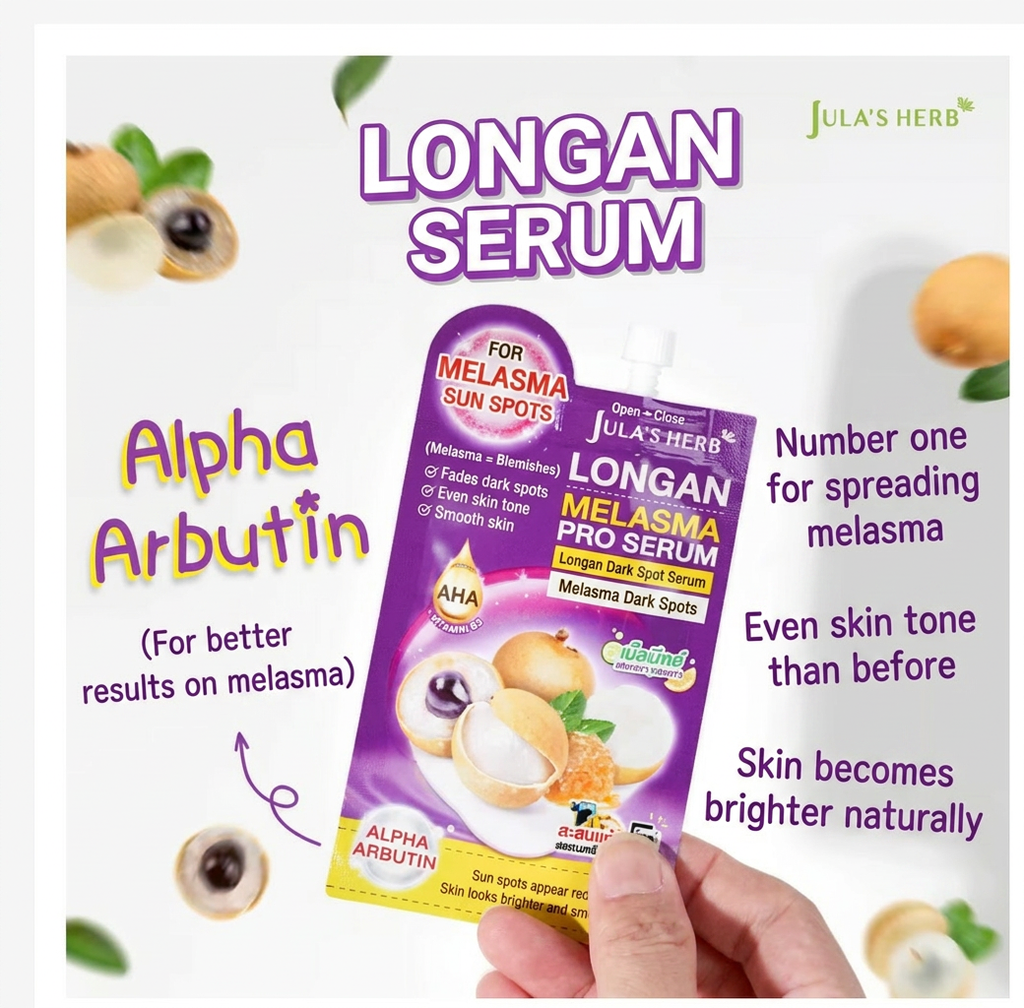Longan Brightening Serum Set Dark Spot & Pigmentation Care (3 Pack)