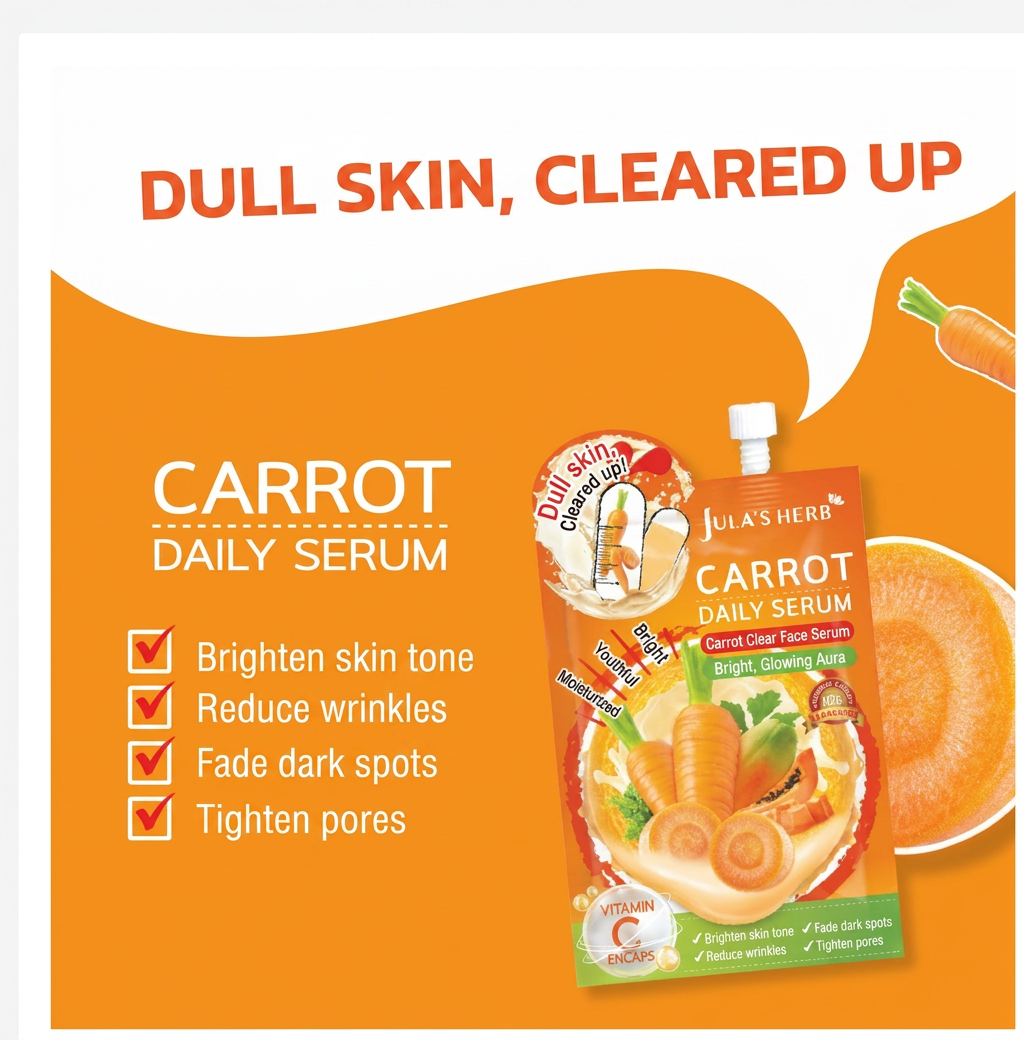 Carrot Anti Aging Serum Set Firming & Hydration Skincare (3 Pack)