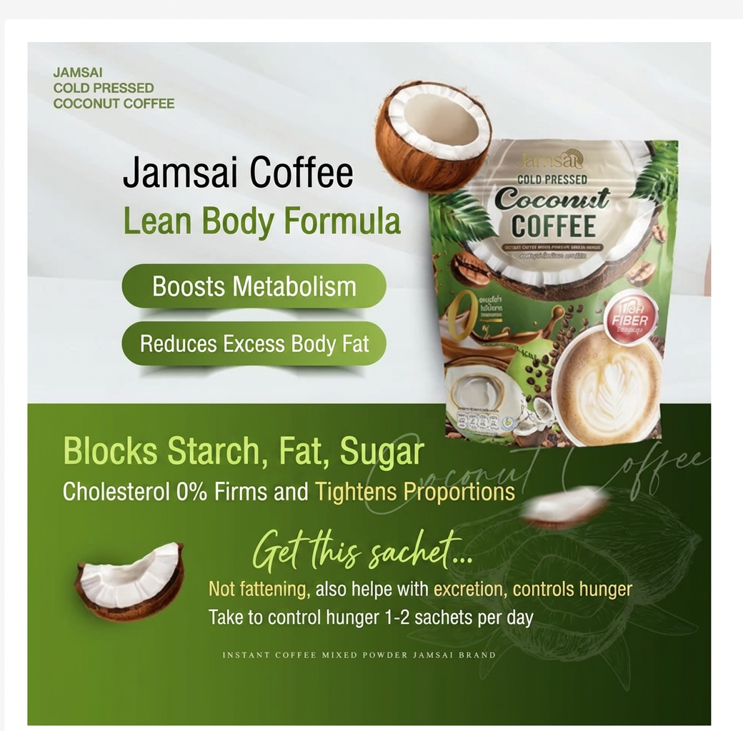 Coconut Coffee Instant Mix Tropical Coffee Drink