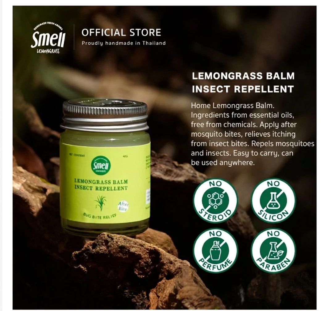 Lemongrass Balm Set Natural Herbal Balm 4 Jars Refreshing & Soothing