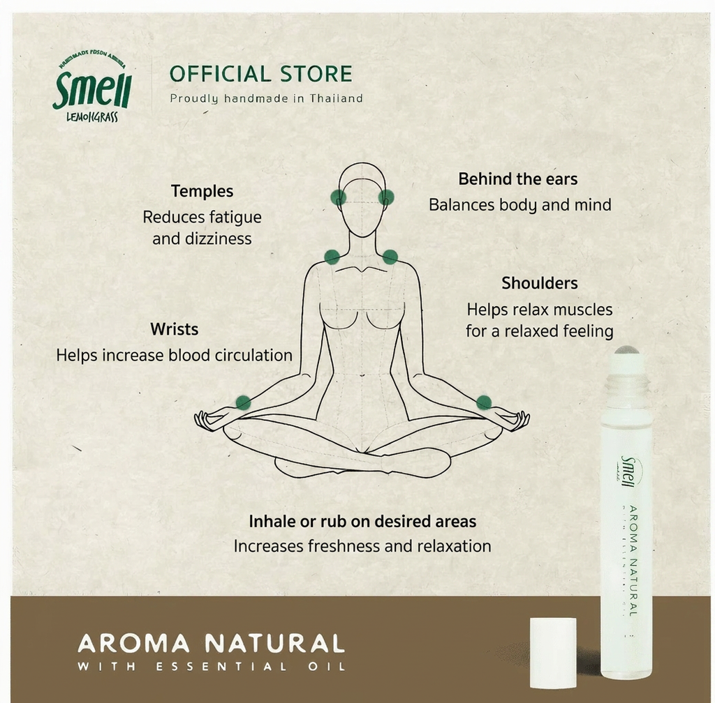 Aromatic Roller Oils Set 3 Pack Essential Oil Roll-On 8ml Each