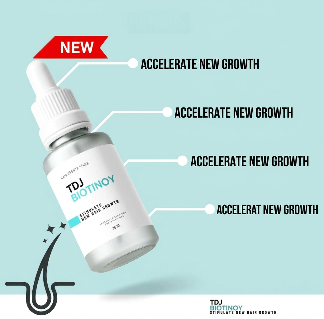 TDJ BIOTINOY Hair Serum Lightweight Scalp Care Nourishing Formula