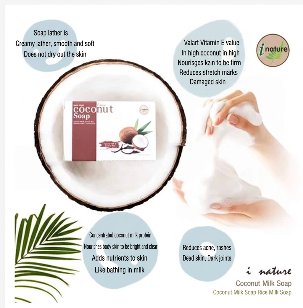 Natural Coconut Milk Soap  Hydrating & Gentle Skin Care