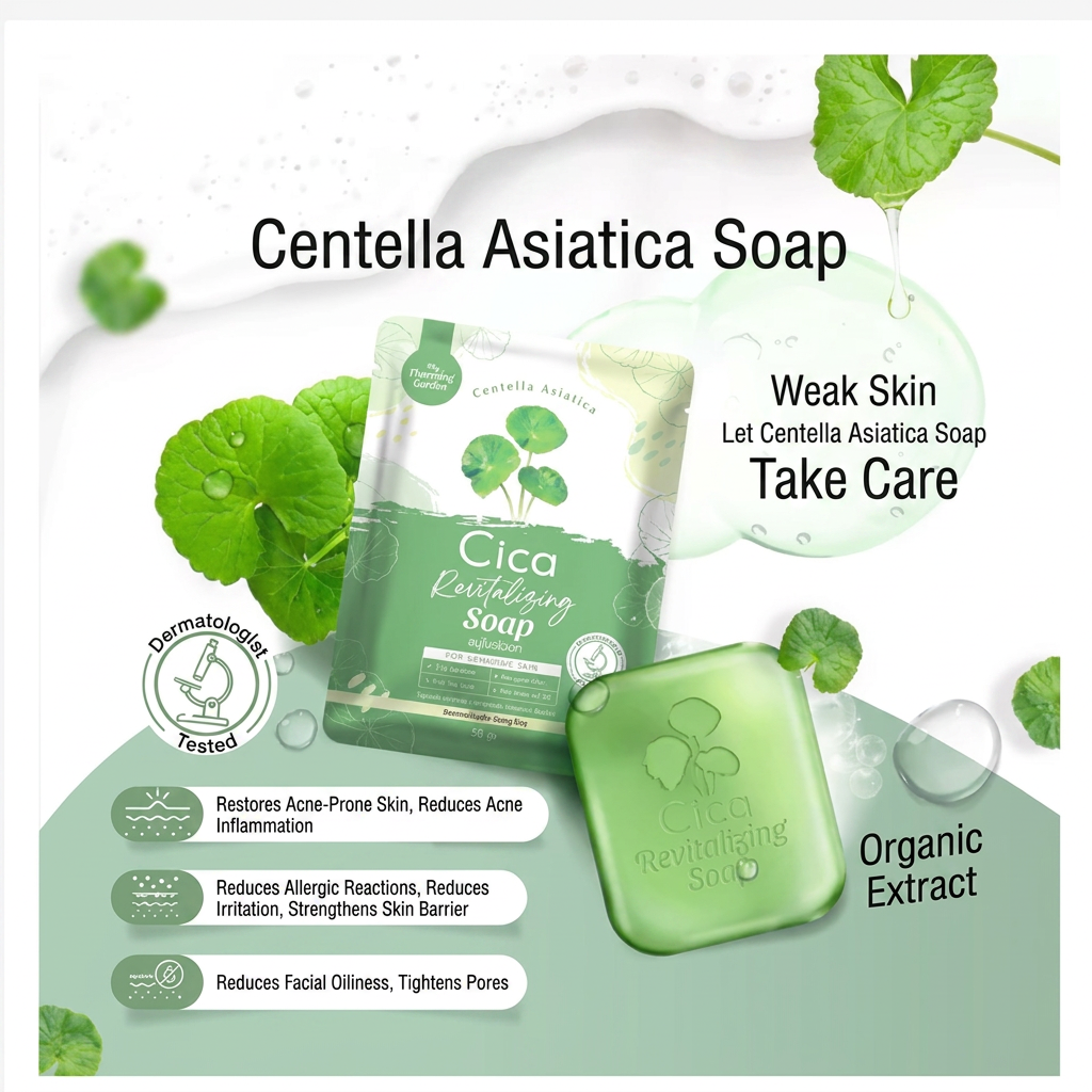CICA Facial Soap Gentle Cleansing & Soothing Care