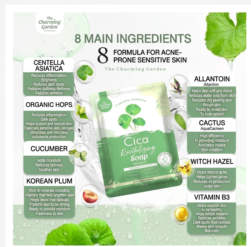 CICA Facial Soap Gentle Cleansing & Soothing Care