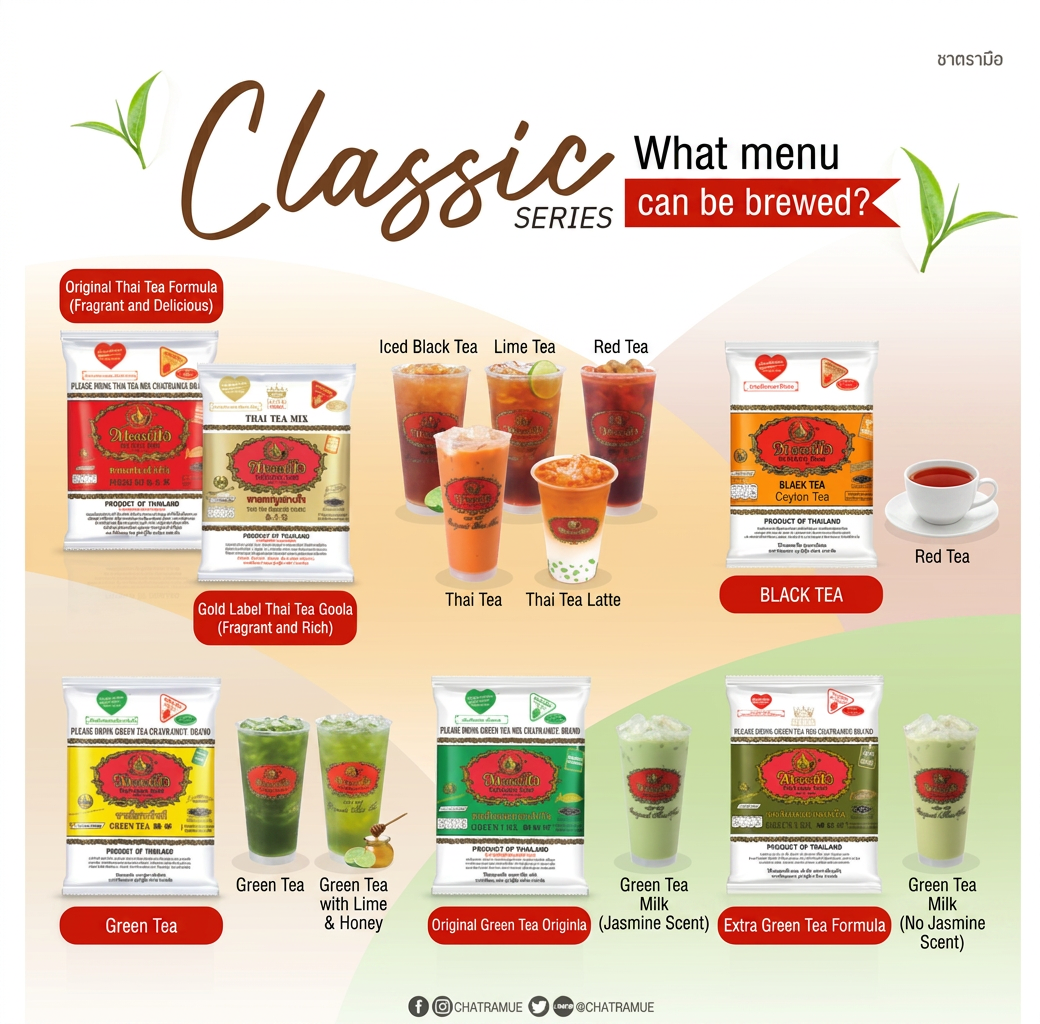 Thai Tea Mix by ChaTraMue  Authentic Thai Tea Selection