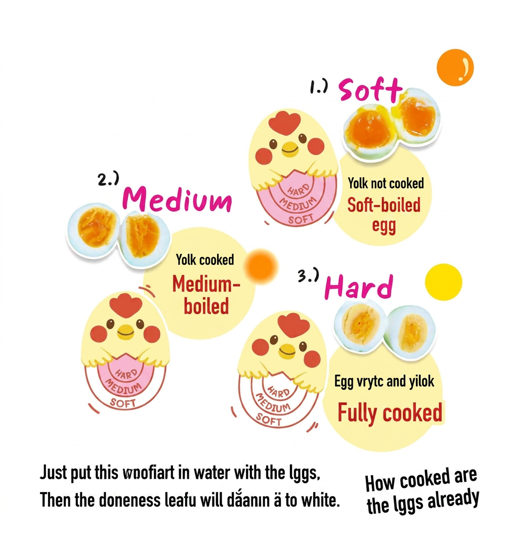 Daiso Egg Timer – Boiled Egg Doneness Helper