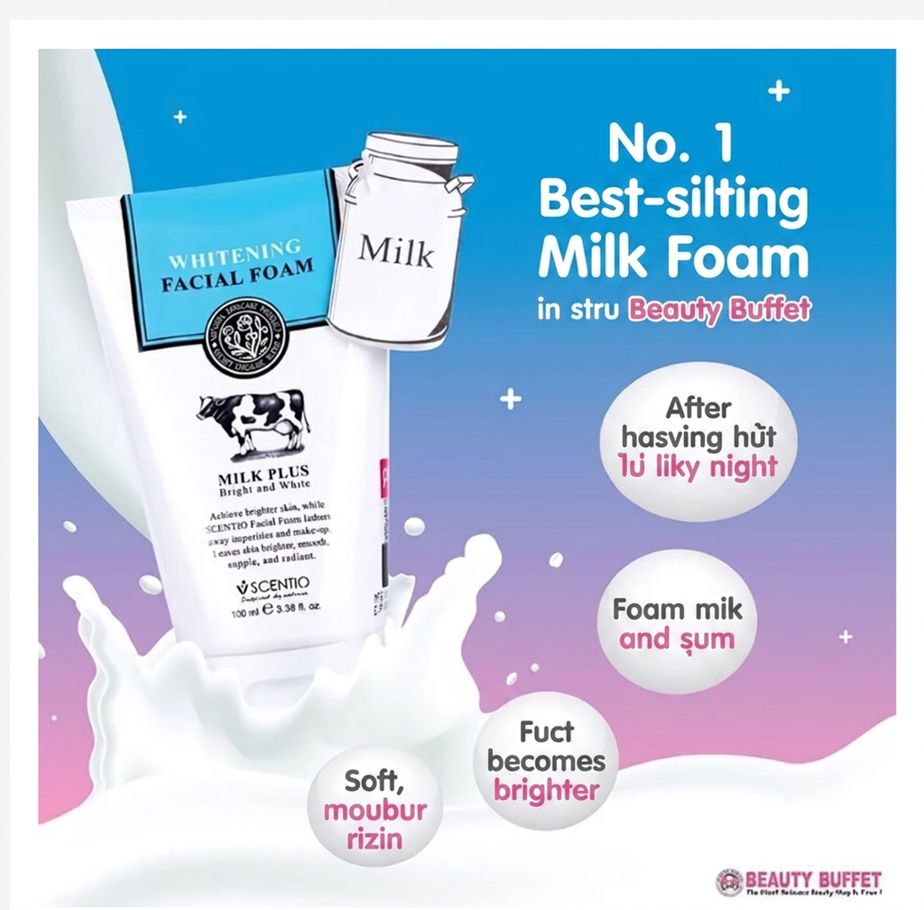 Beauty Buffet Scentio Facial Foam 100ml – Choose Your Formula