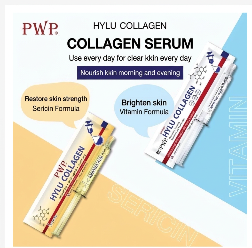 PWP Hylu Collagen Sericin Serum 10ml
