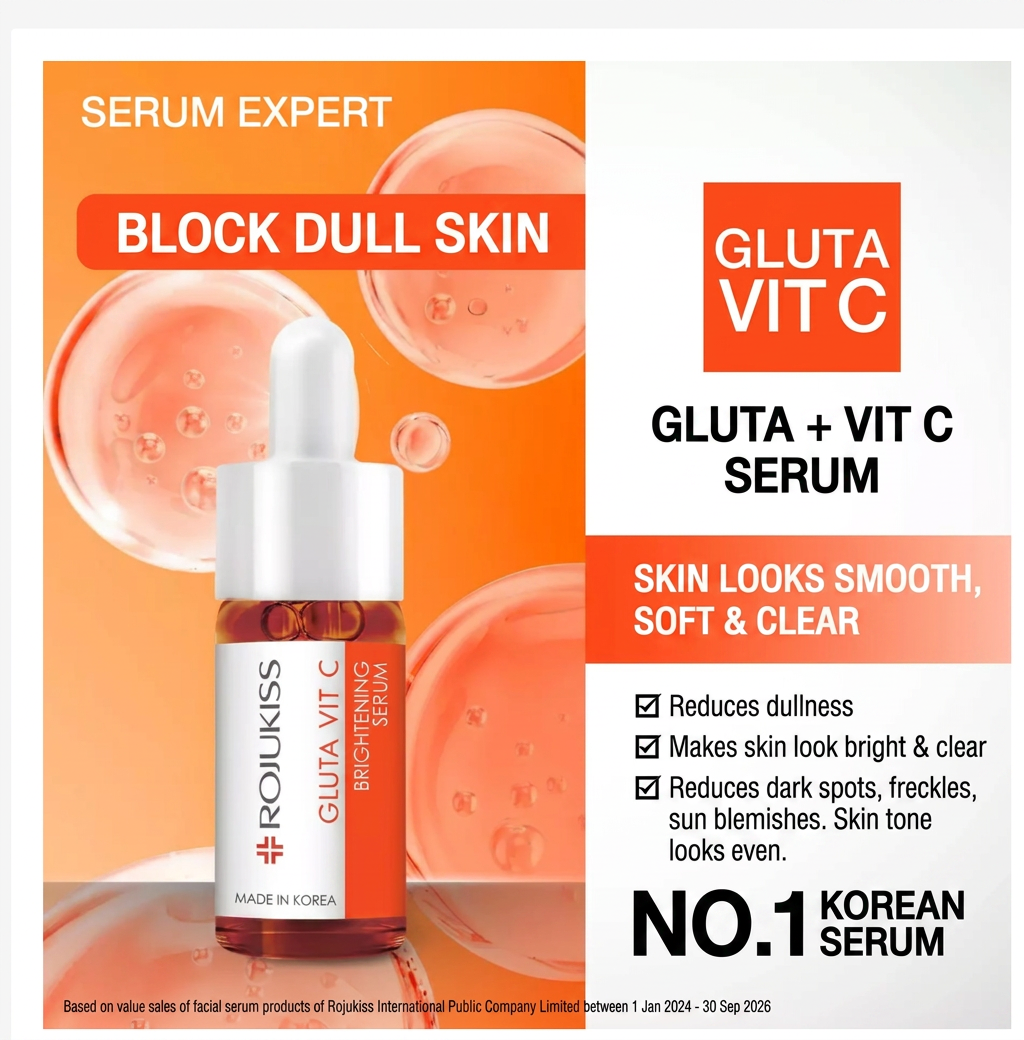 Rojukiss Facial Serum 15ml – Choose Your Formula