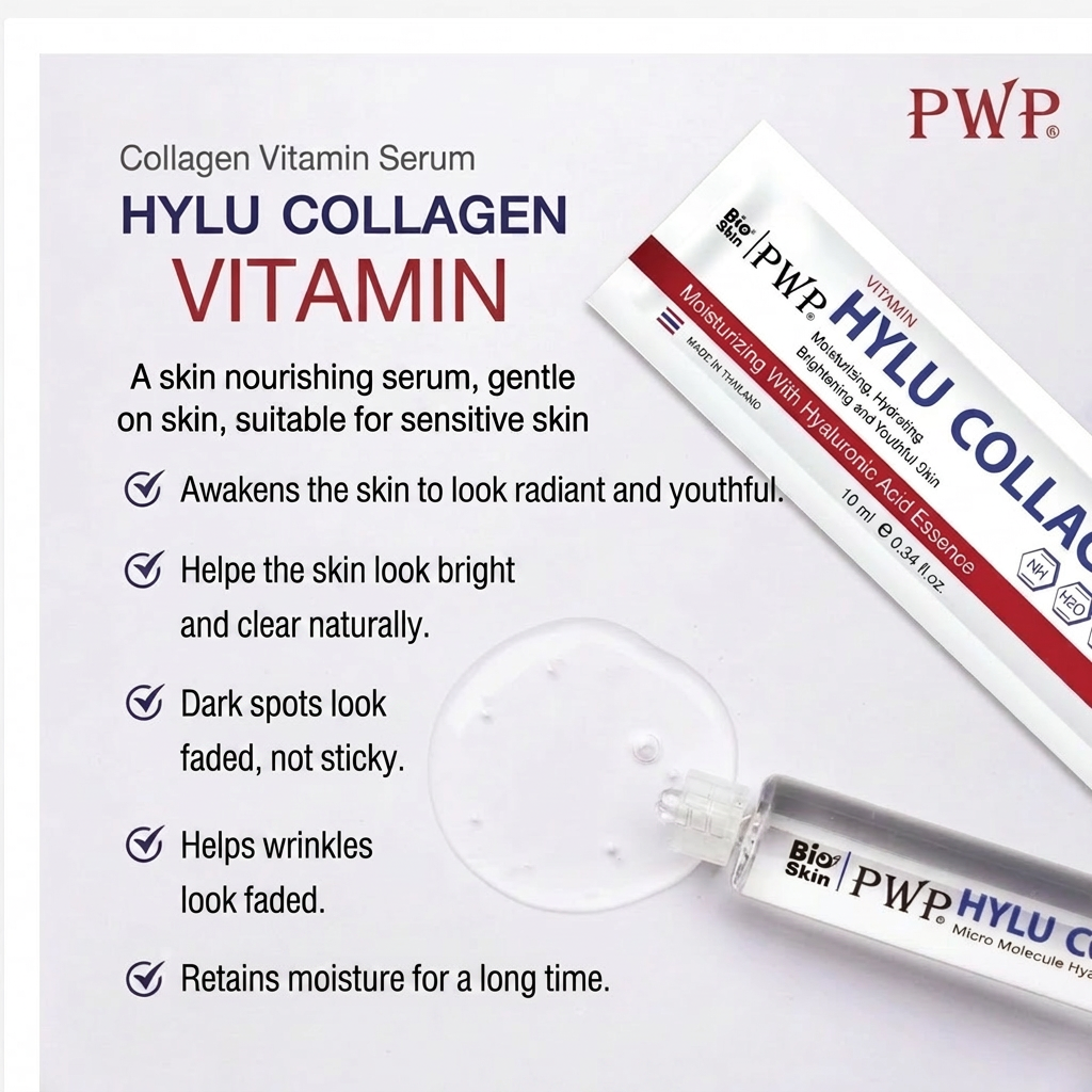 PWP Hylu Collagen Vitamin Serum 10ml