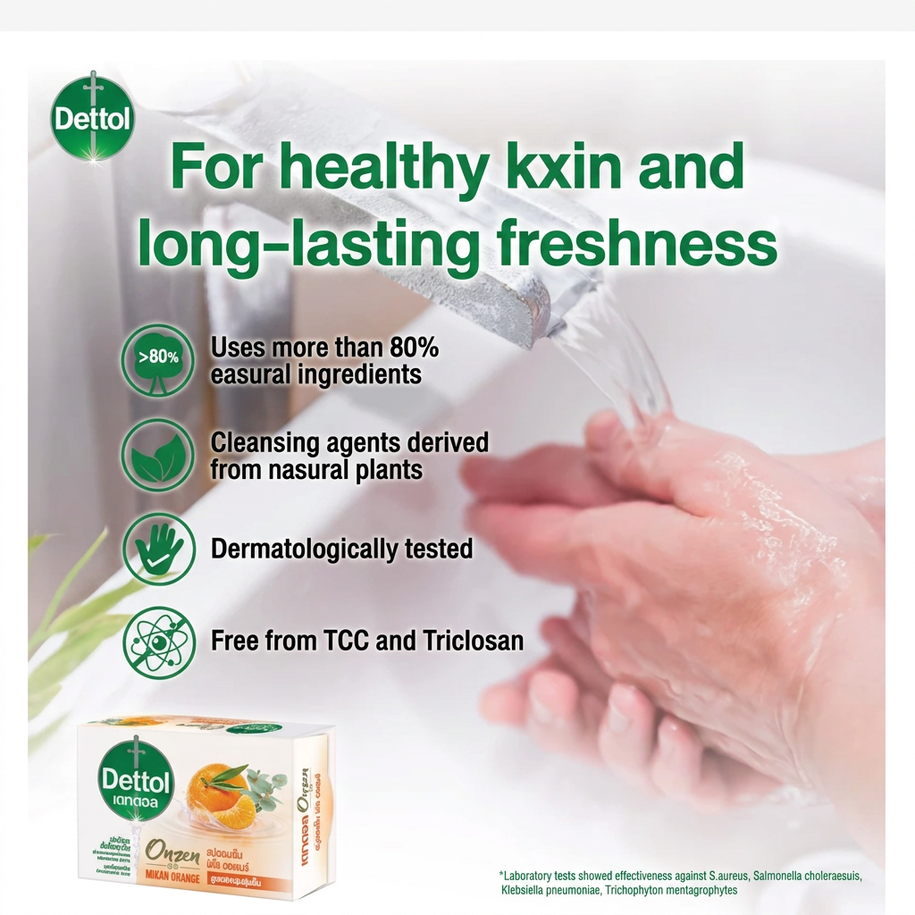 Dettol Onzen Mikan Orange Soap 60g
