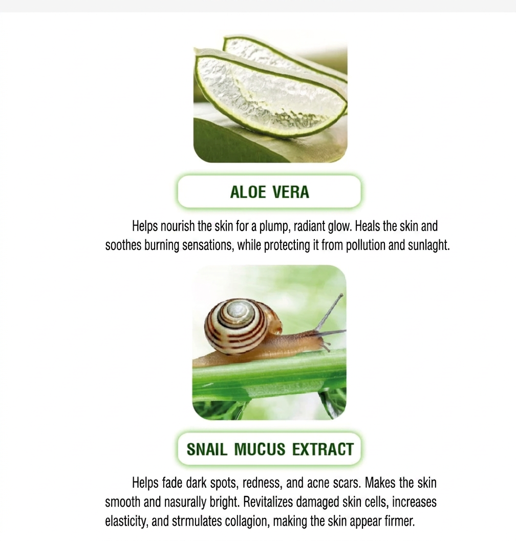 Cathy Doll 99% Aloe Vera & Snail Serum Soothing Gel – Face & Body