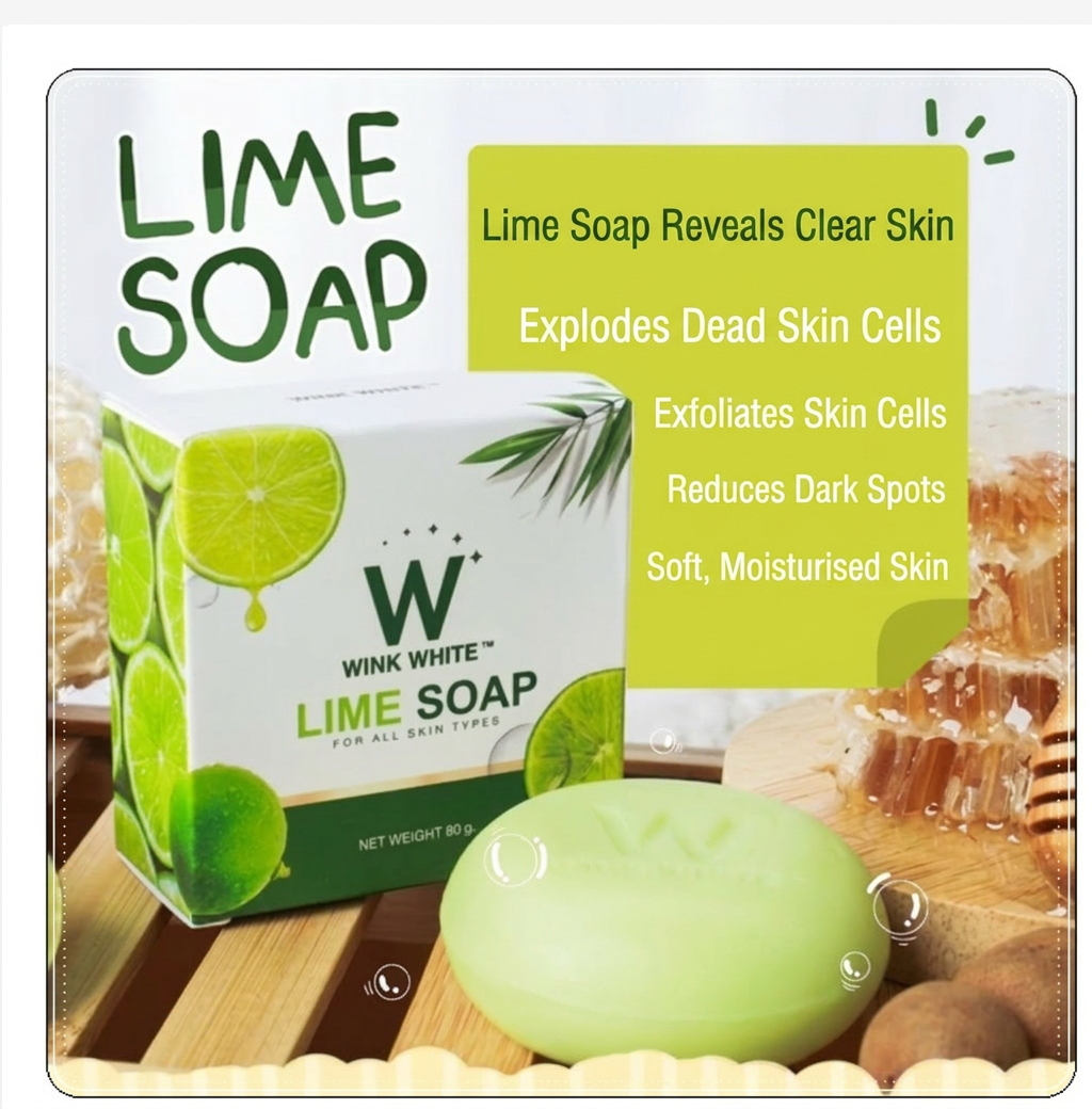 Wink White Lime Soap – Brightening Face & Body Soap