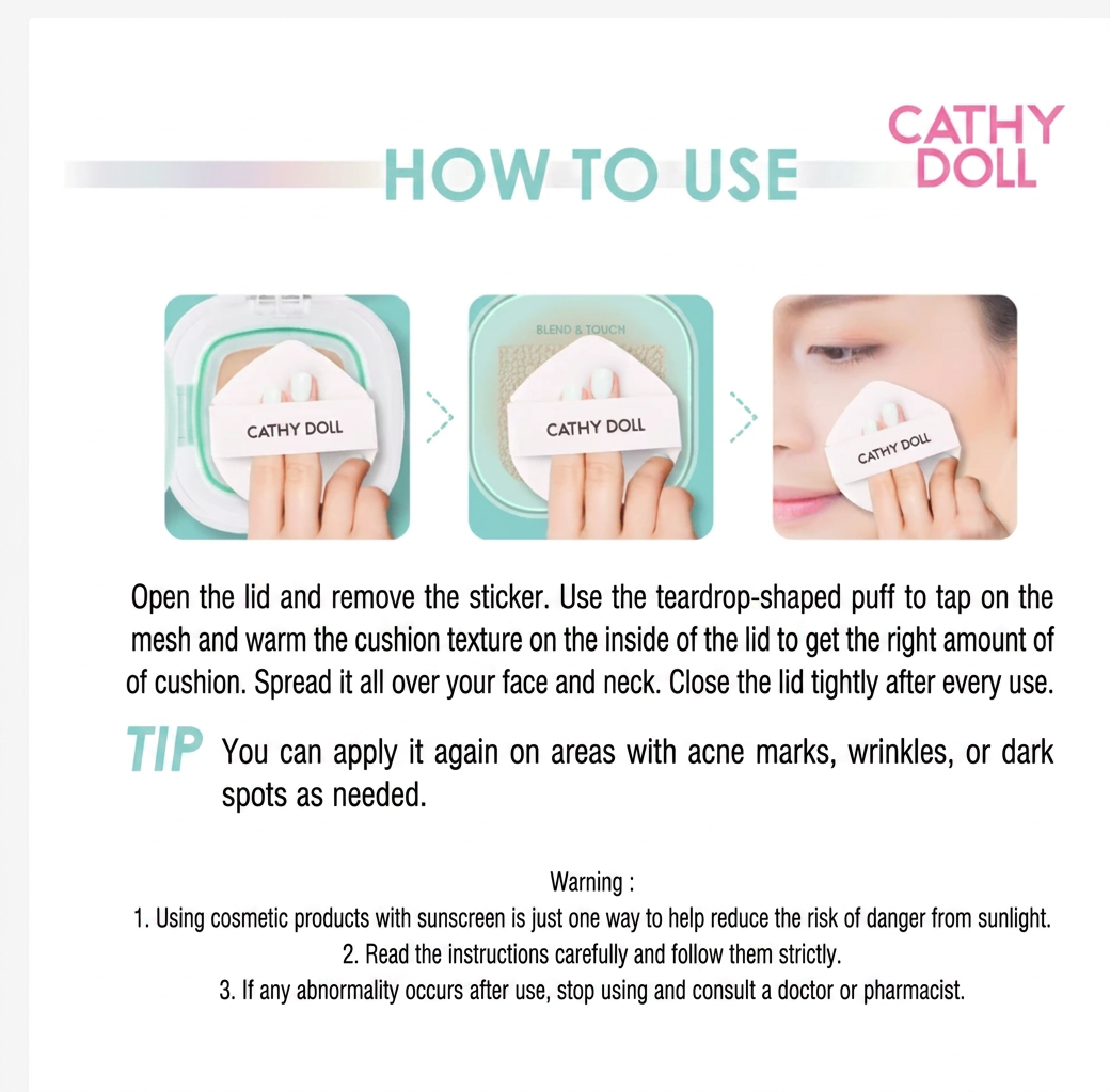 Cathy Doll Not Too Matte Slide Cushion SPF50+ PA++++