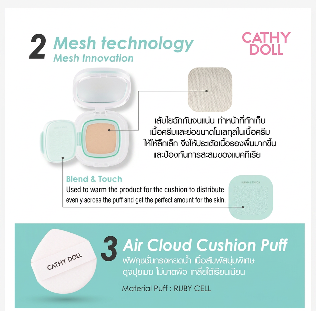 Cathy Doll Not Too Matte Slide Cushion SPF50+ PA++++