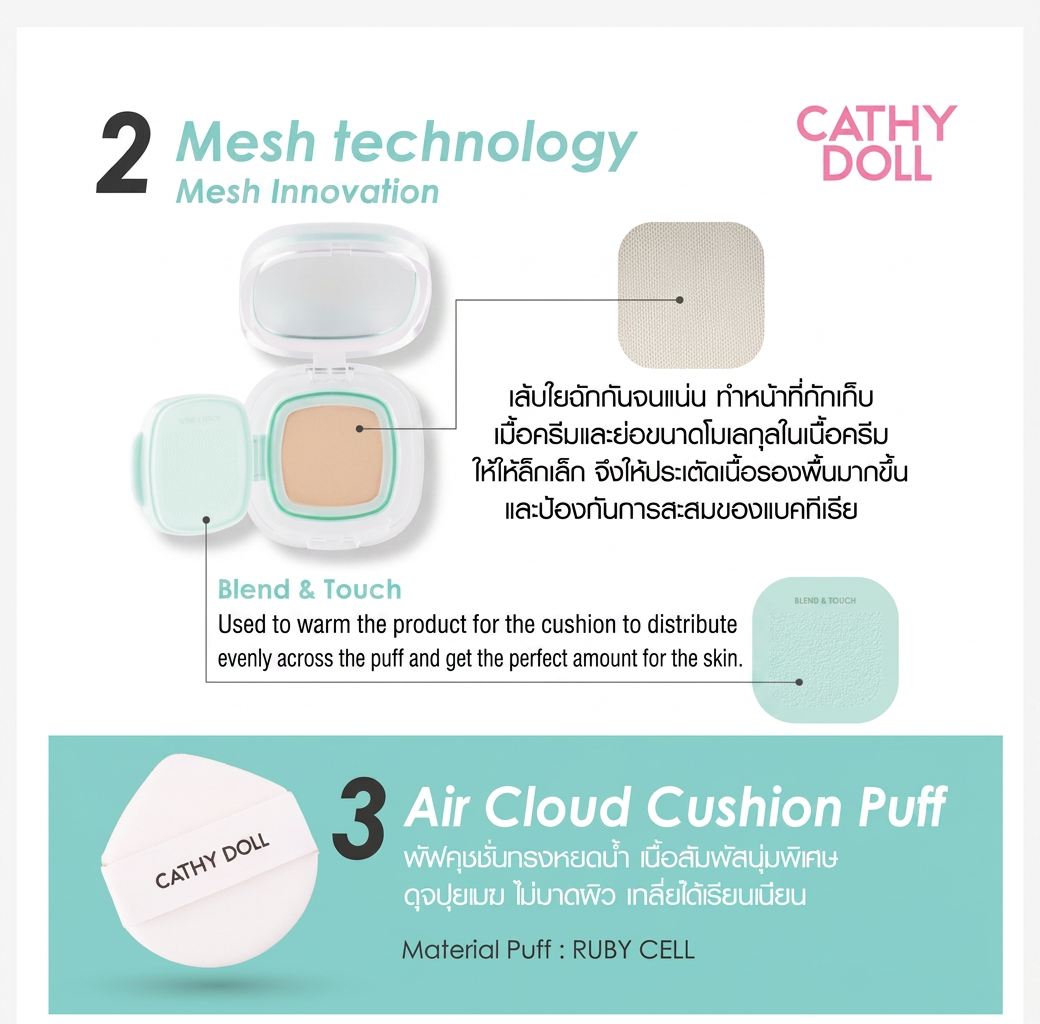 Cathy Doll Not Too Matte Slide Cushion SPF50+ PA++++