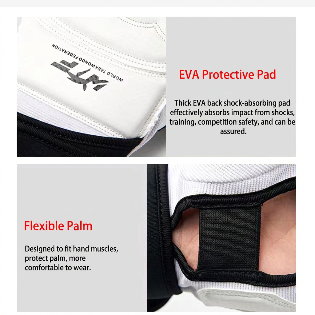 Martial Arts Half-Finger Gloves & Foot Guards – Taekwondo, MMA & Training Gear