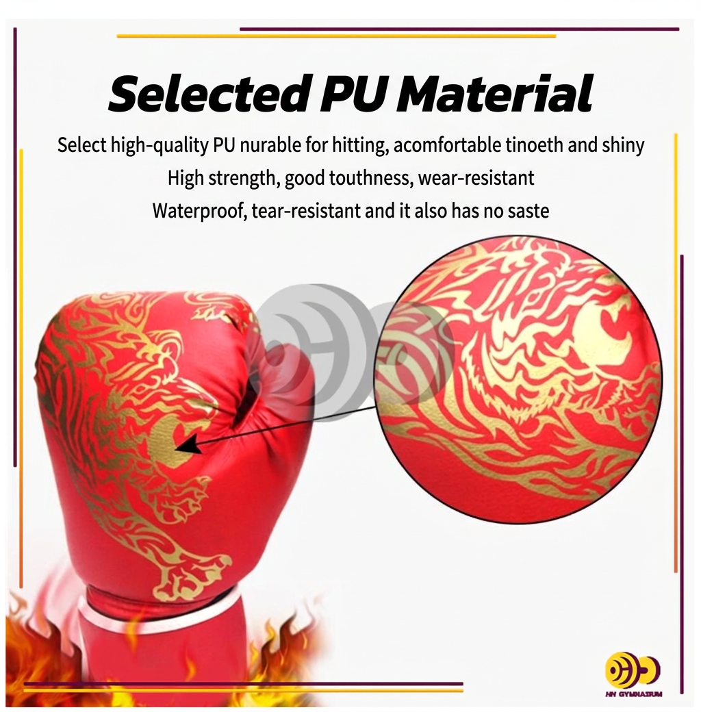 PU Boxing Gloves for Kids & Adults – Muay Thai, Kickboxing & Training Gloves