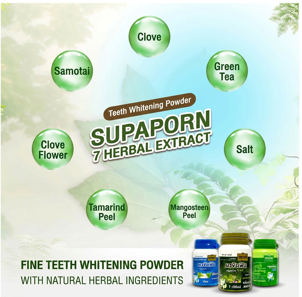Supaporn Herb Thai Herbal Tooth Polishing Powder – Choose Your Formula