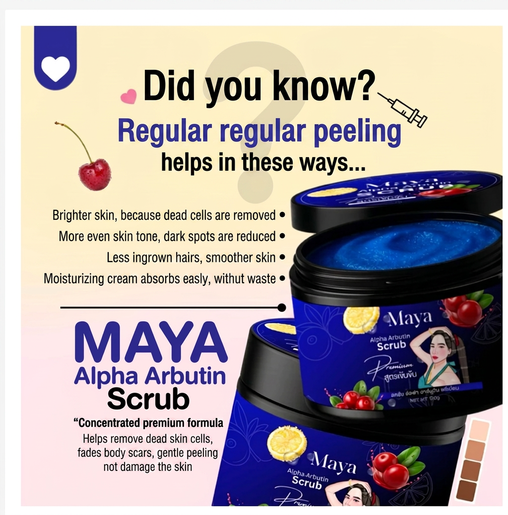 MAYA Alpha Arbutin Gentle Body Scrub 100g