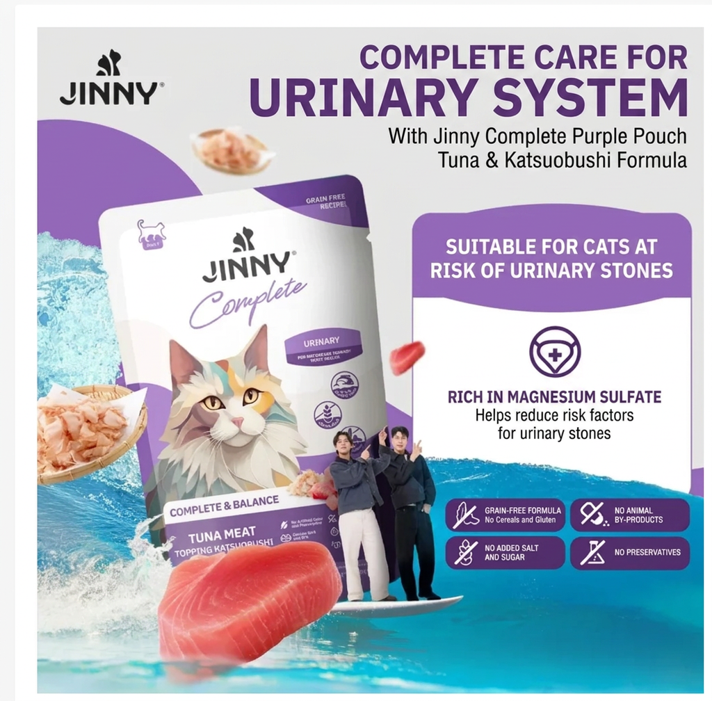 Jinny Complete Wet Cat Food in Jelly 70g – 4 Flavors