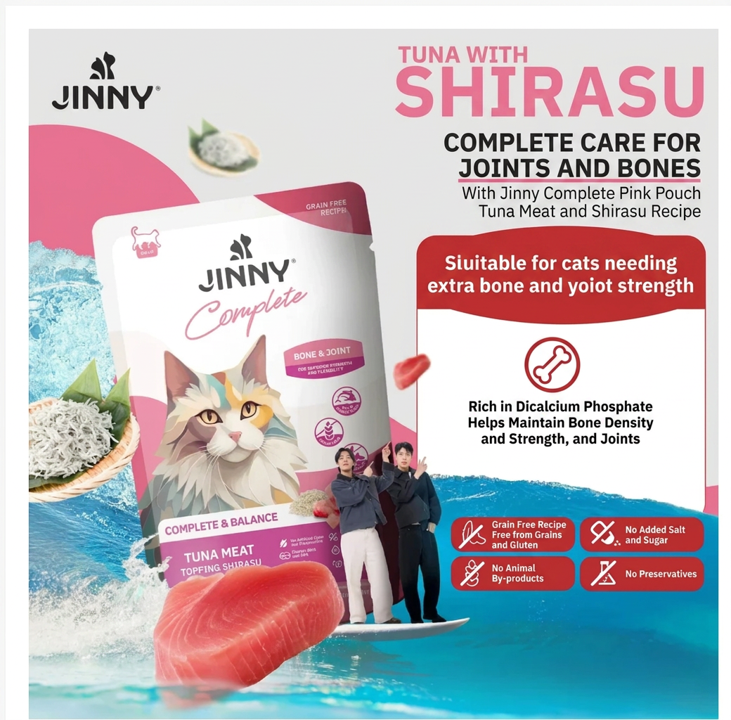 Jinny Complete Wet Cat Food in Jelly 70g – 4 Flavors
