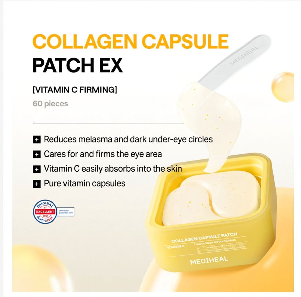 MEDIHEAL Collagen Capsule Hydrogel Patch – 60 Patches, 3 Formulas