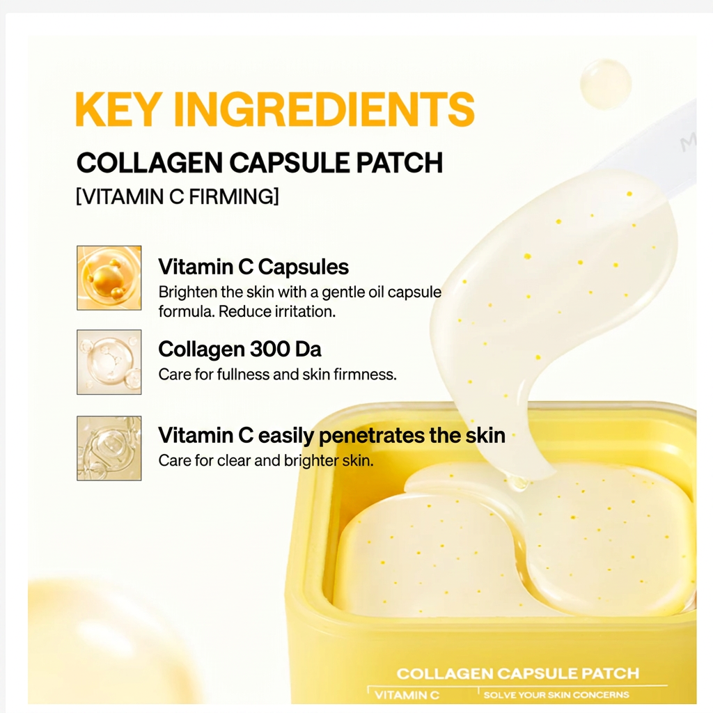 MEDIHEAL Collagen Capsule Hydrogel Patch – 60 Patches, 3 Formulas