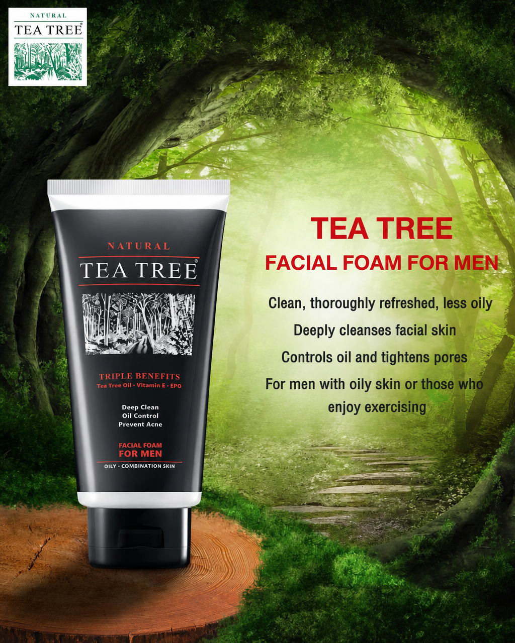 Tea Tree Facial Foam 140g – 3 Formulas