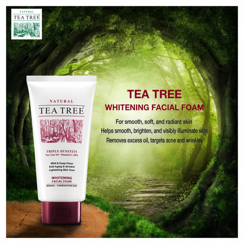 Tea Tree Facial Foam 140g – 3 Formulas