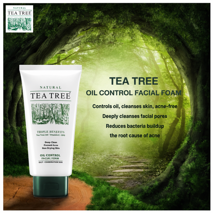 Tea Tree Facial Foam 140g – 3 Formulas