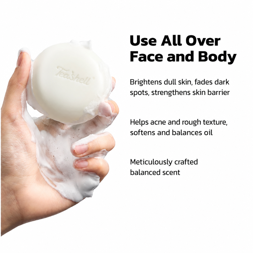 Savon éclaircissant pour la peau à la niacinamide TeaShell – 100 g