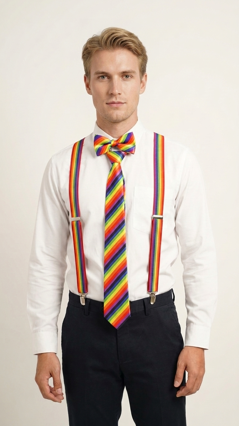 Rainbow Pride Necktie, LGBT Festival Tie