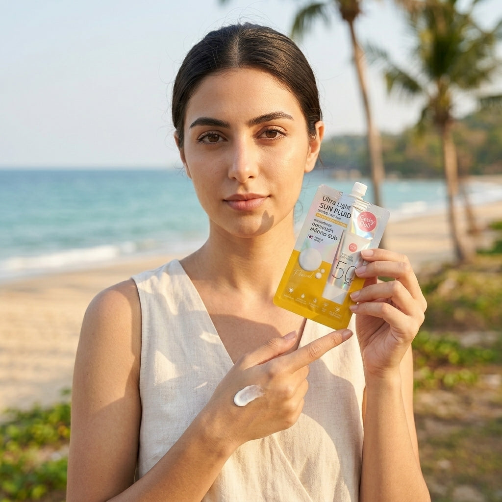 Cathy Doll Ultra Light Sun Fluid SPF50+ PA++++ – Box of 6 Sachets 7ml