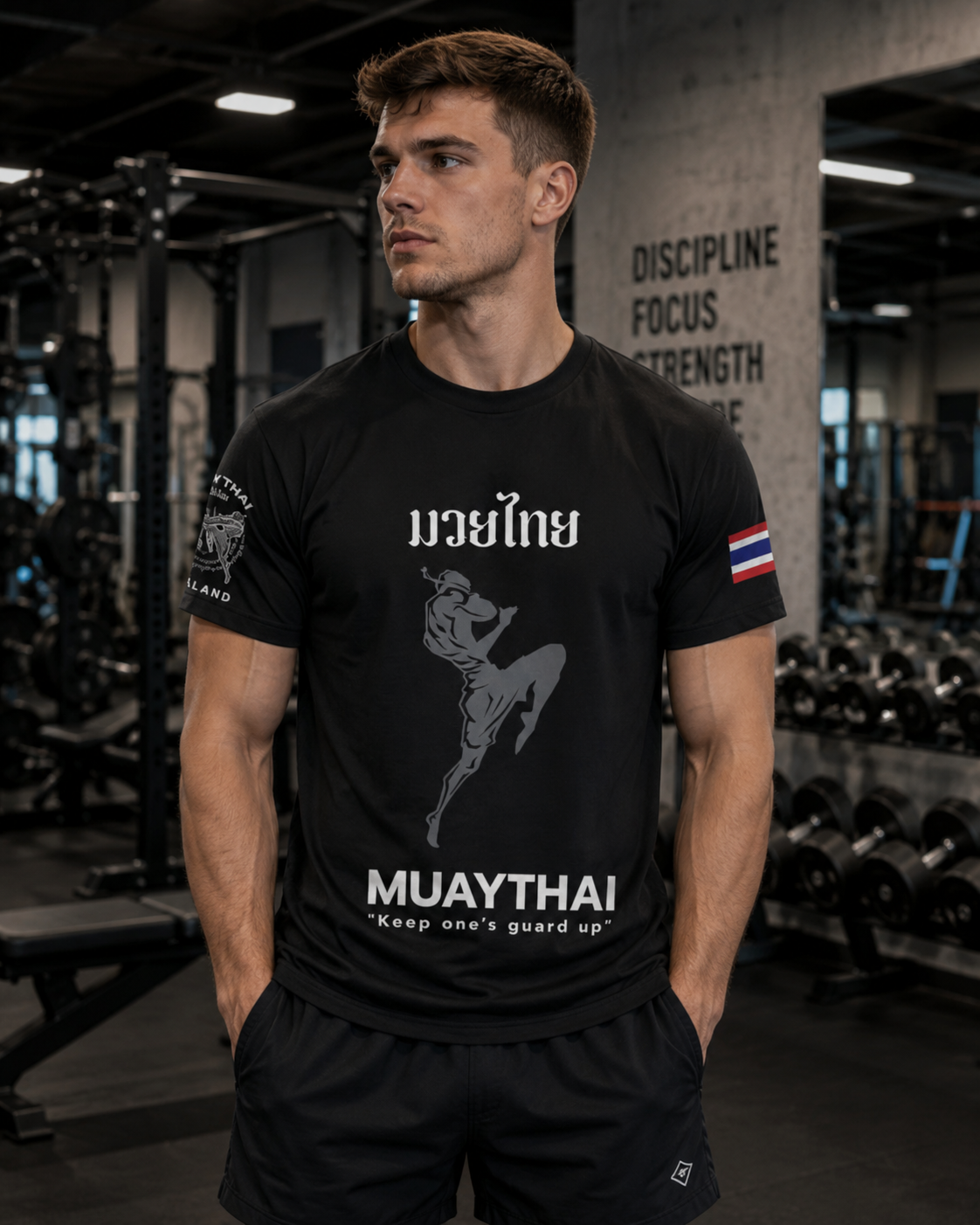 Muay Thai Micro Sport Shirt, Thai Boxing Design