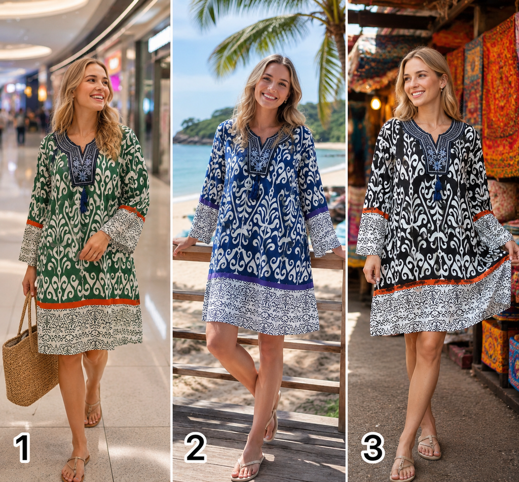 Span Summer Dress  Breathable Relaxed Fit Everyday Dress